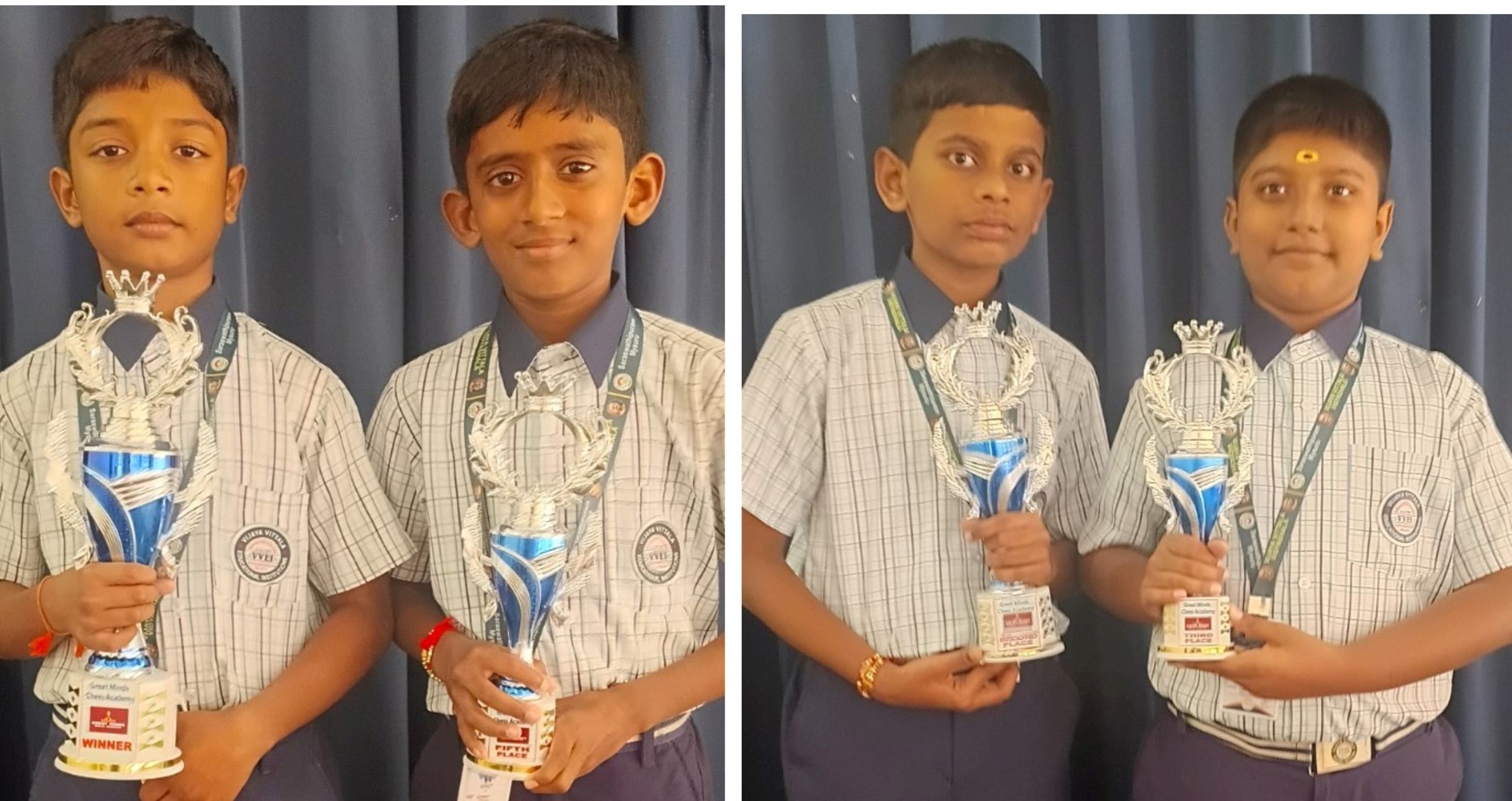 ಚೆಸ್ ಸ್ಪರ್ಧೆಯಲ್ಲಿ ವಿಜಯ ವಿಠ್ಠಲ ವಿದ್ಯಾಶಾಲೆಯ ವಿದ್ಯಾರ್ಥಿಗಳ ಅತ್ಯುತ್ತಮ ಸಾಧನೆ