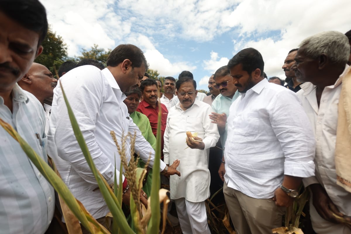 ರೈತರ ಕೈತಪ್ಪಿದ ಬೆಳೆ ; ಪರಿಹಾರ ಕುರಿತು ಚರ್ಚಿಸಿ  ತೀರ್ಮಾನ ;  ಡಿಸಿಎಂ ಡಾ.ಜಿ.ಪರಮೇಶ್ವರ